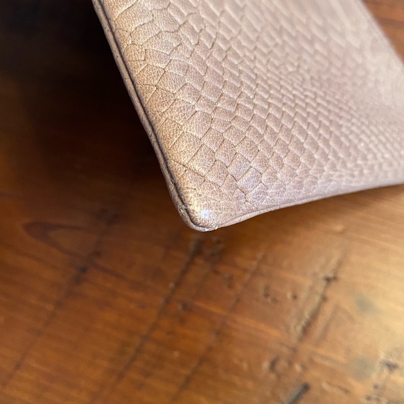 MZ Wallace Angus Snake Taupe Clutch - Picture 4 of 7
